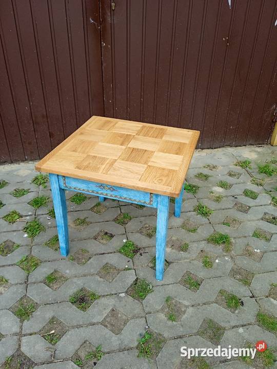 Stolik kawowy rustykalny ręcznie malowany Dom i Ogród