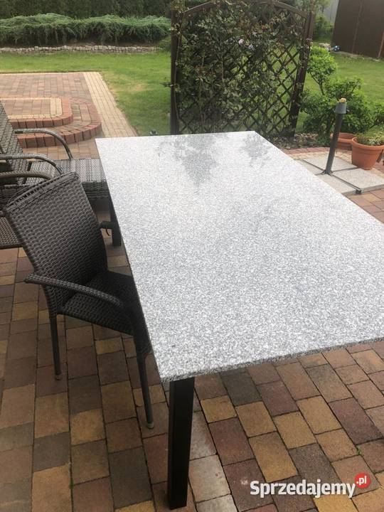 Stół na taras z blatem granitowym metal Pabianice