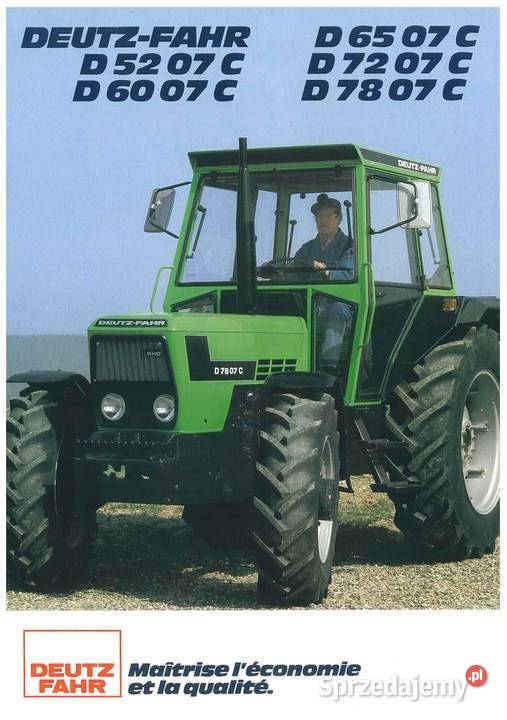 Deutz Fahr Agtotron K420 Instrukcja katalog Pozostałe sprzedam