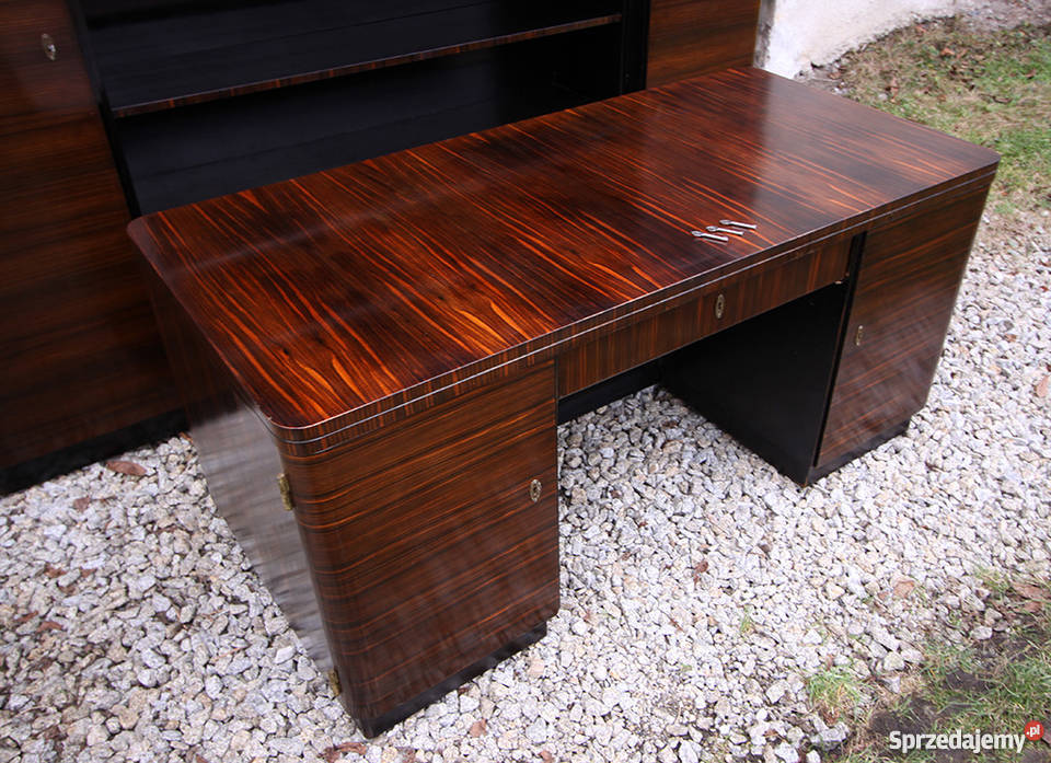 Gabinet art deco heban makassar biurko i Wrocław sprzedam