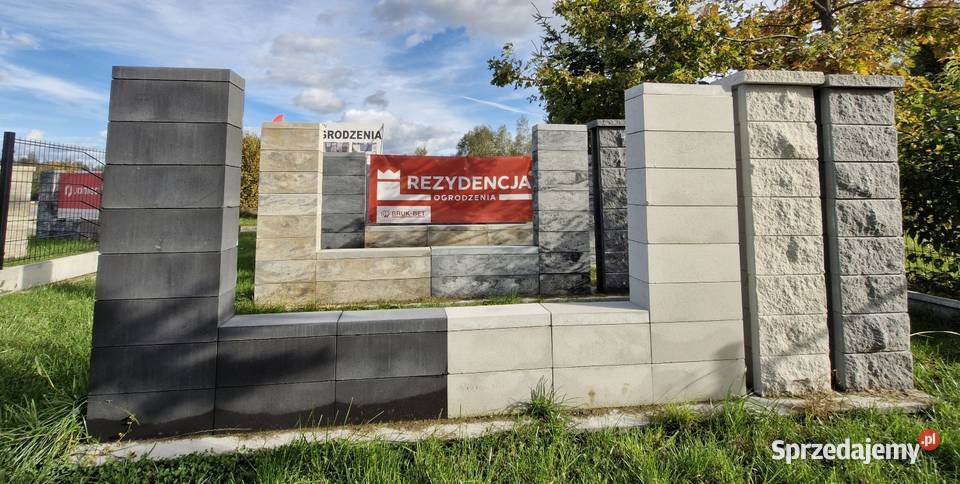 BRUKBET bloczki ogrodzeniowe świętokrzyskie Piotrowiec