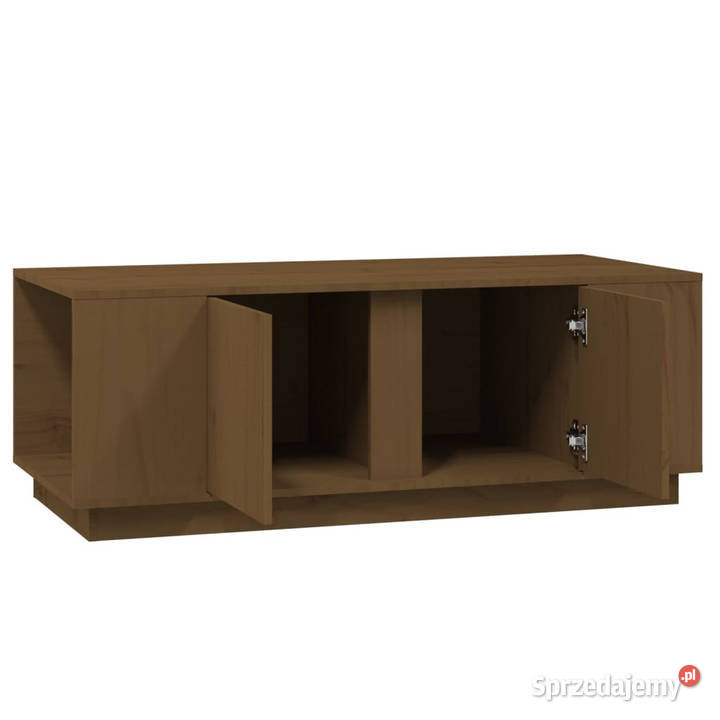 Stolik kawowy miodowy brąz 110x50x40 lite drewno Warszawa