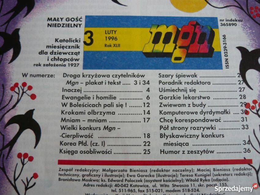 MAŁY GOŚĆ NIEDZIELNY 1996 3 małopolskie Tarnów sprzedam