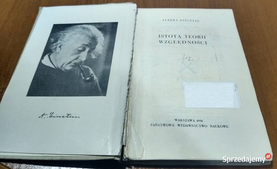 Istota teorii względności Albert Einstein wyd 1 Gdańsk