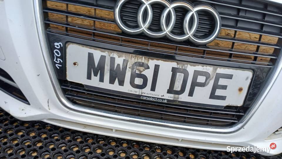 AUDI A3 8P LIFT ZDERZAK PRZÓD HALOGEN GRILL LY9C osobowe Zbierkowo