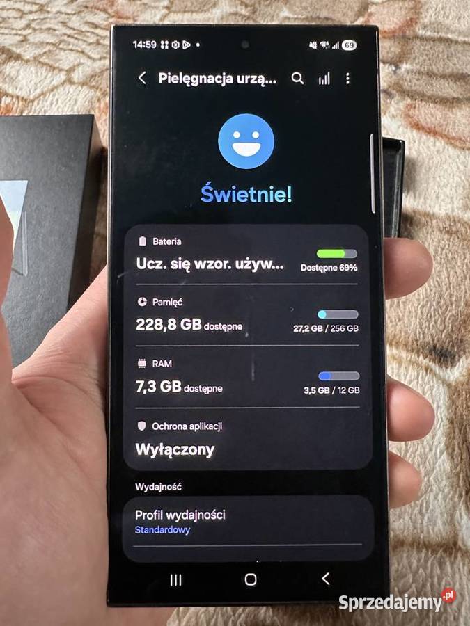 Samsung S24 Ultra 12256GB Titanium Green Gorlice