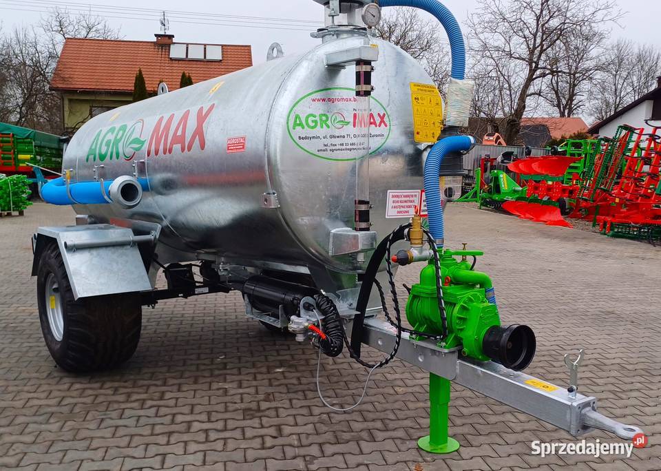 Wóz asenizacyjny beczkowóz 4000 1S AGROMAX ręki nieuszkodzony Tarnogród