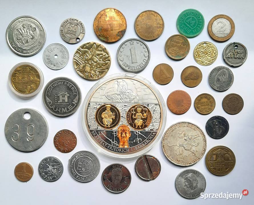 Zestaw Numizmatów Żetonów 32 Gliwice