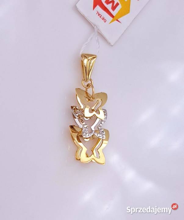 20 Wisiorek Złoty 585 MOTYLE Z1131 Poznań