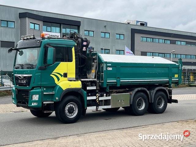 Bordatic wywrotka 6x6 z dzwigiem MAN TGS Warszawa sprzedam