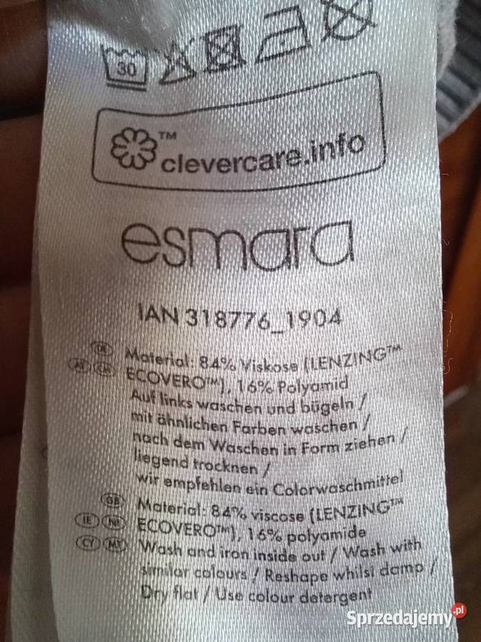 Sweter jasnoszary Esmara rozmiar S wiskoza w podkarpackie Rzeszów