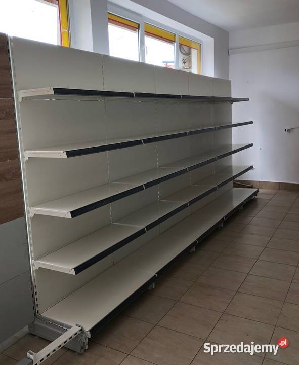 HIT Regał sklepowy metalowy przyścienny Sklep