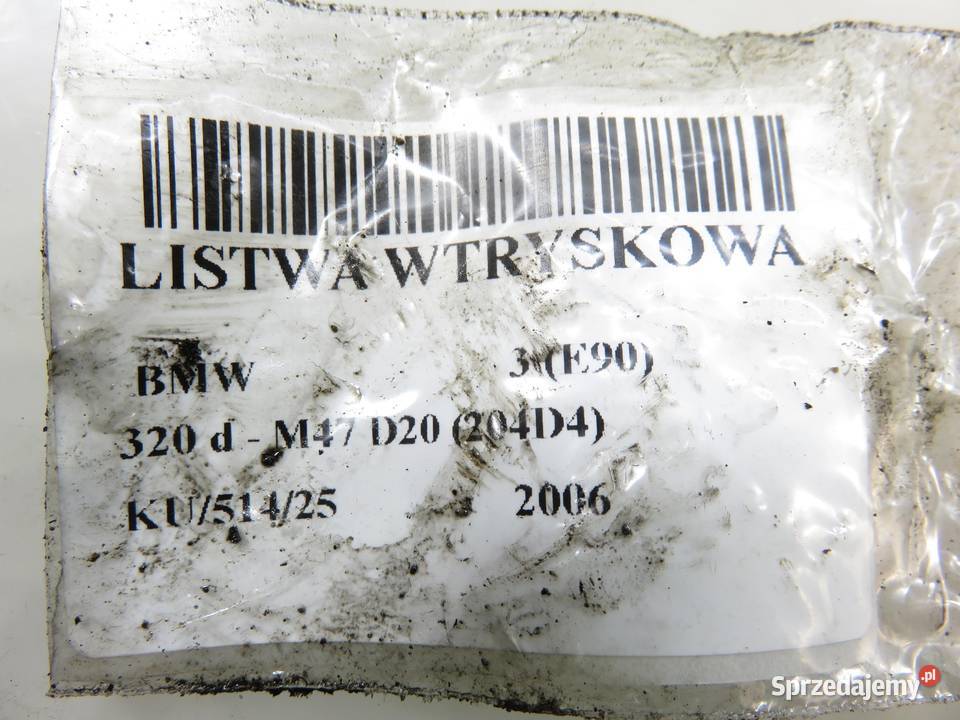 LISTWA WTRYSKOWA BMW E90 320 d 0281002497