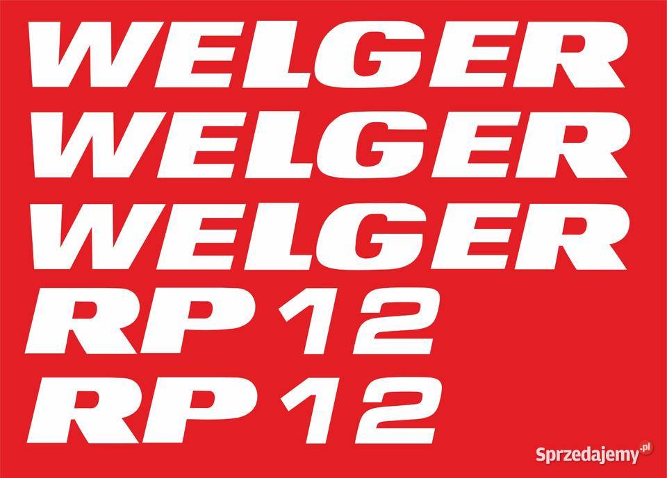 Naklejki Welger rp 12 zamienniki Bydgoszcz