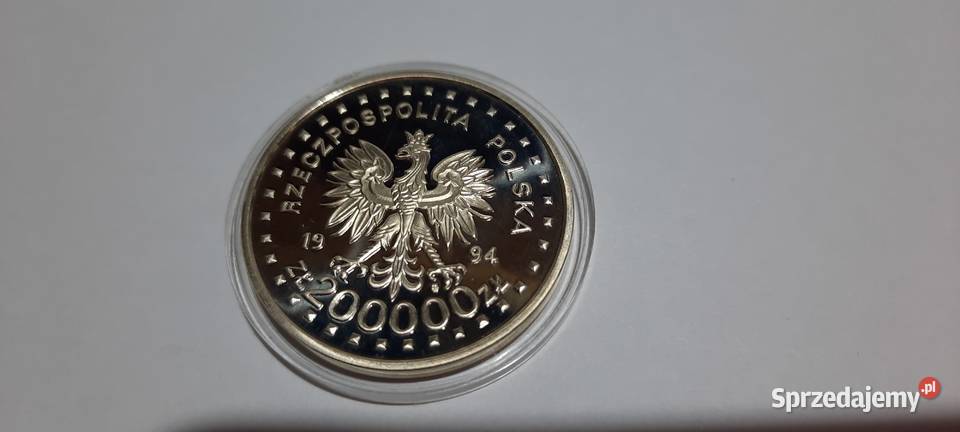 moneta 200 000 złotych 1994 200 rocznica