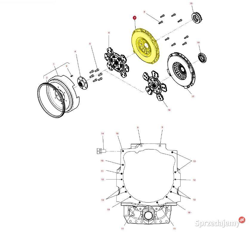 Docisk sprzęgła AGCO Massey Ferguson 4364307M1 Białystok
