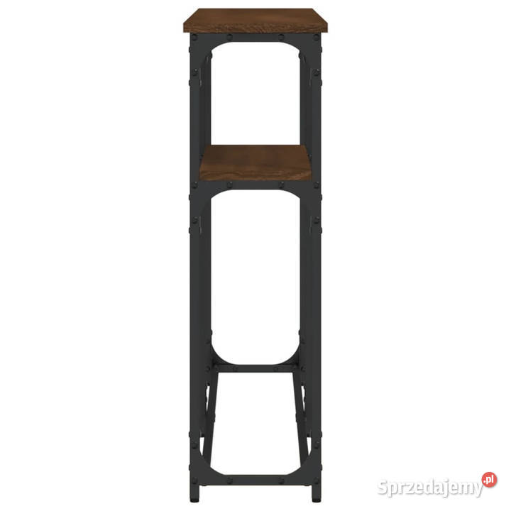 Stolik konsolowy brązowy dąb 145x225x75 WM834099 Warszawa