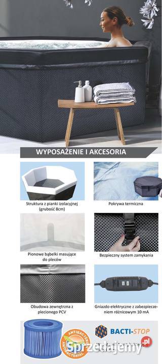 Jacuzzi ogrodowe usztywniane NetSpa Octopus z mazowieckie