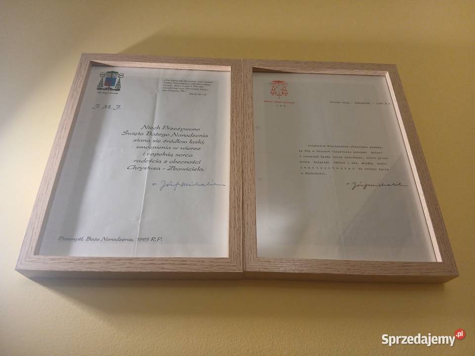 Autograf abpa Józefa Michalika wymienię Przemyśl