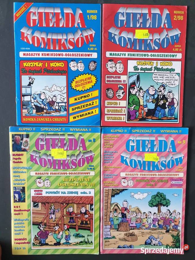 Giełda Komiksów 128 i 9 spis i wycena komiksów Komiksy sprzedam