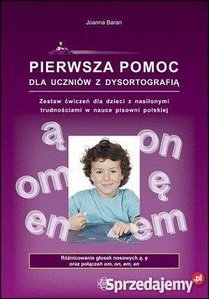Pierwsza pomoc uczniów z dysortografią fa pedagogika, resocjalizacja Szczecin
