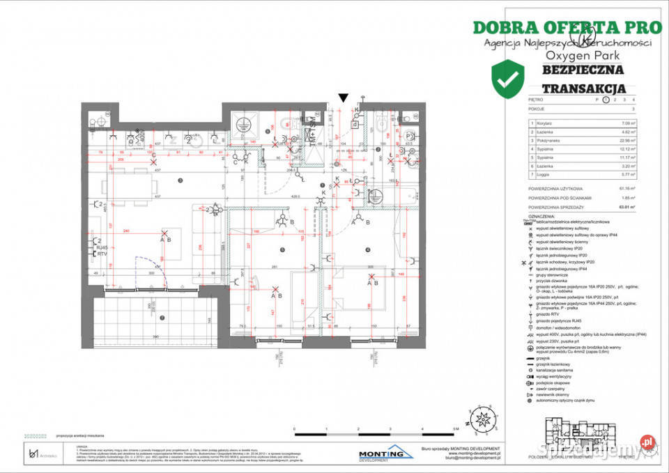 3 pokoje Ogród 117 m Oxygen Park pomorskie Gdańsk