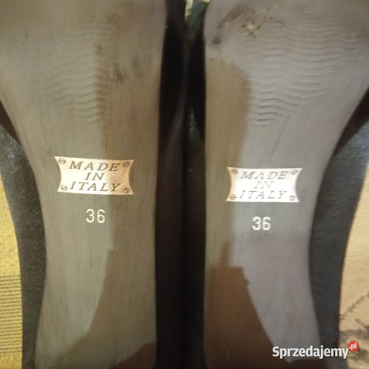 Aksamitne czarne szpilki r 36 Koszalin