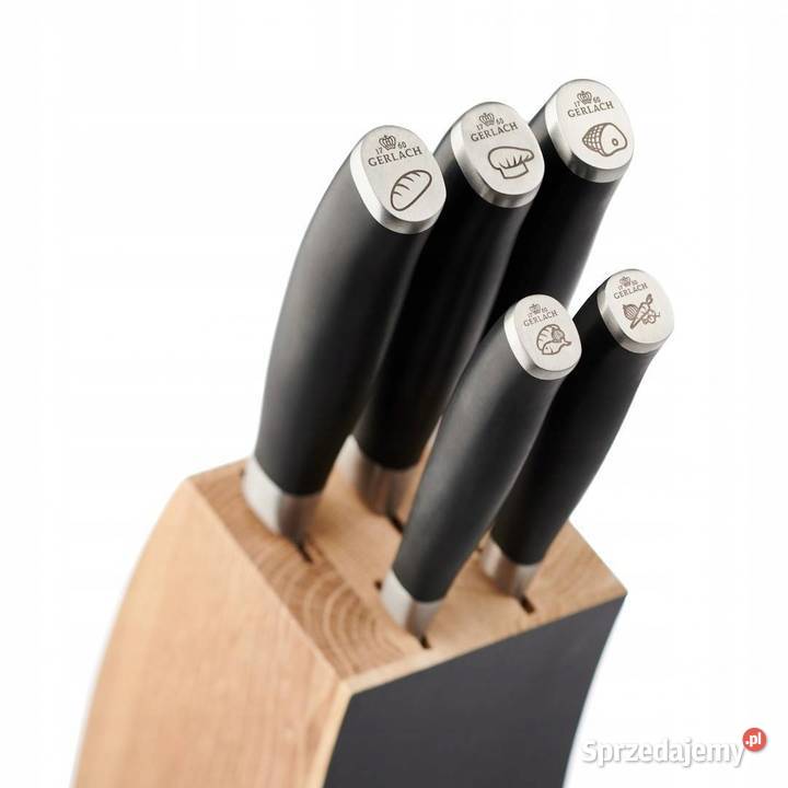 Nowy zestaw komplet noży Gerlach Deco Black 5 Warszawa