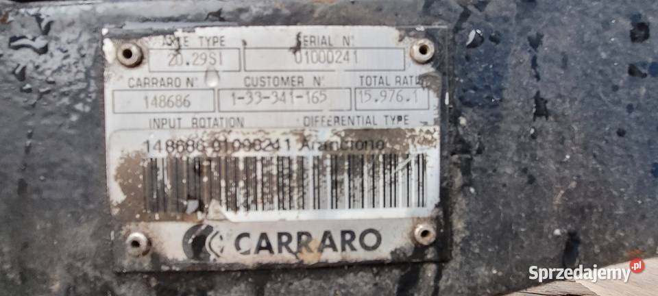 Przedni most Claas Renault Holland Carraro 2029