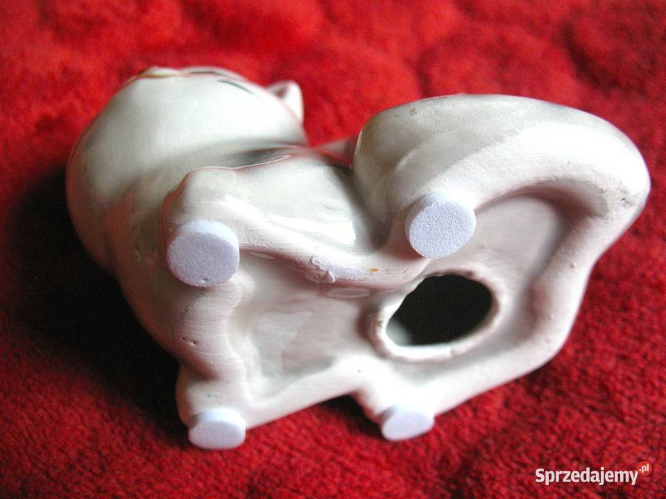 KOT pręgowany 6 x 4 x 8 Figurka z porcelany Siedlce