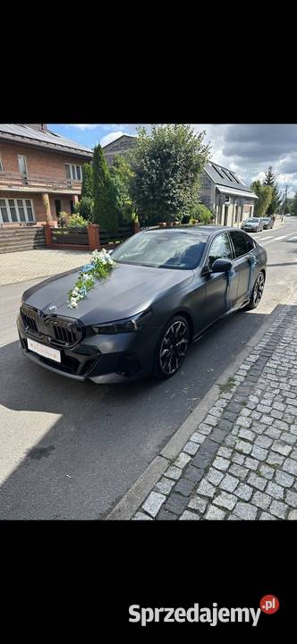 Auto do ślubu bmw G60 frozen Sieradz