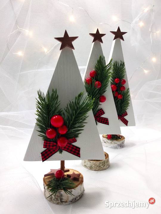 Drewniane choineczki magia świąt w naturalnym