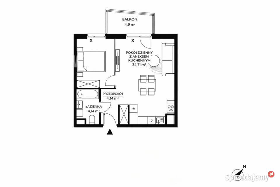 sprzedaży mieszkania Warszawa Wołoska 4291m2 Liczba pokoi 2