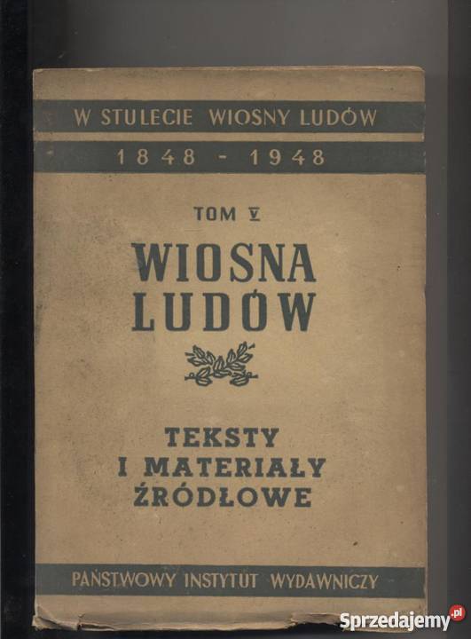 Wiosna Ludów Teksty i materiały źródłowe TV Pozostałe