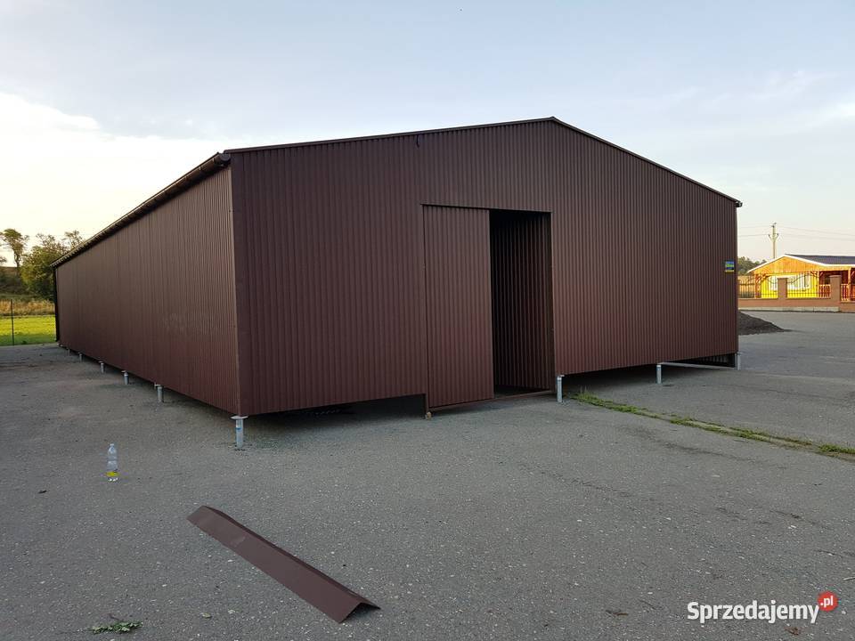 Blaszana montowana hala 1020 ciemnobrązowa Kraków