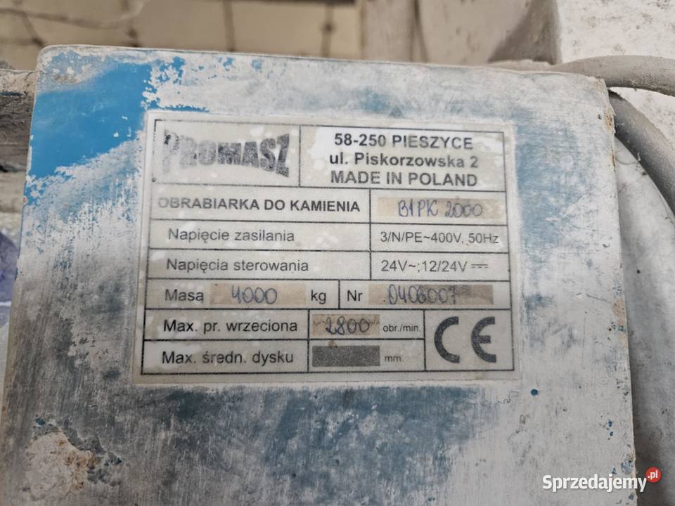 Obrabiarka do kamienia Boczkarka