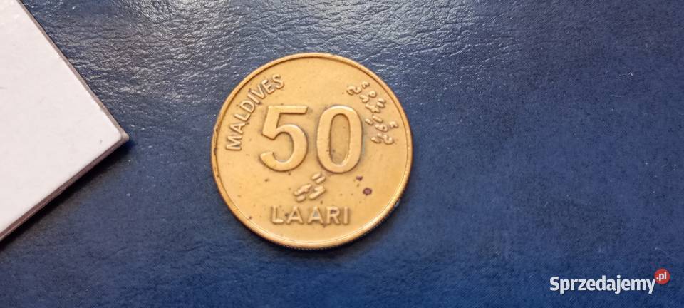 Stare monety 50 laari 1990 Malediwy Lesko