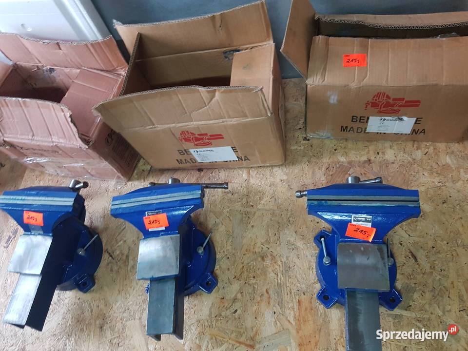 Imadło Ślusarskie Obrotowe 200 MM KOWADŁO żeliwo