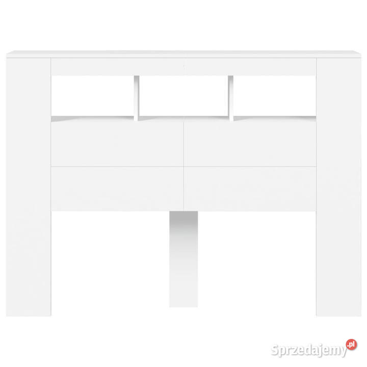 Wezgłowie łóżka z LED białe 140x185x1035 Warszawa