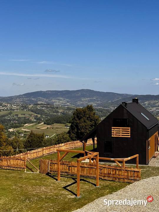 Domek na wynajem balia jakuzzi sauna Beskid drewno Stara Wieś