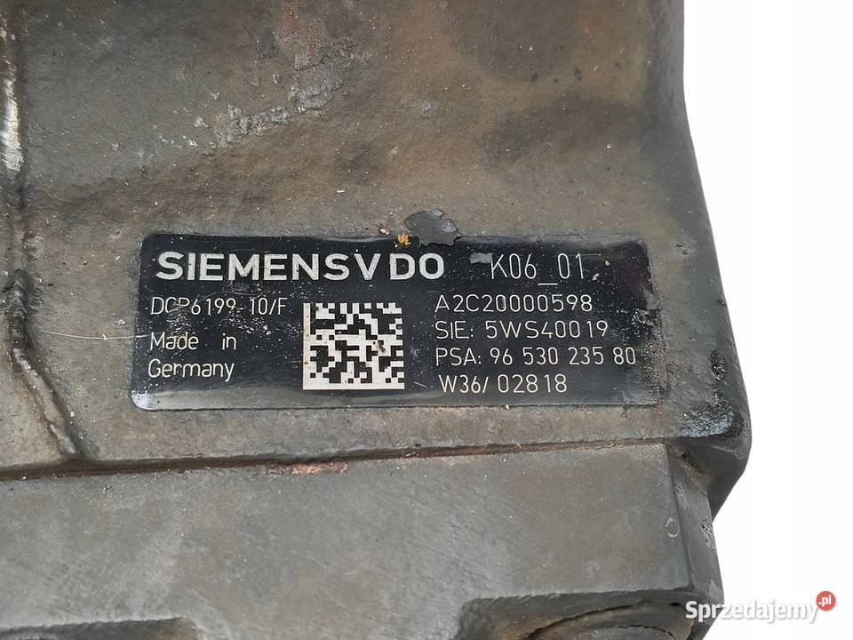 POMPA WTRYSKOWA paliwa Ford S 20 TDCI 9653023580 lubelskie Chełm