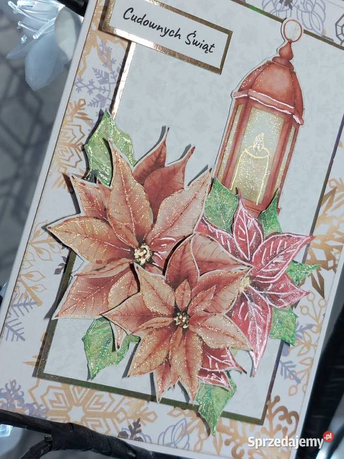 Ręcznie robione kartki na Boże Narodzenie wielokolorowy kujawsko-pomorskie Zbójno