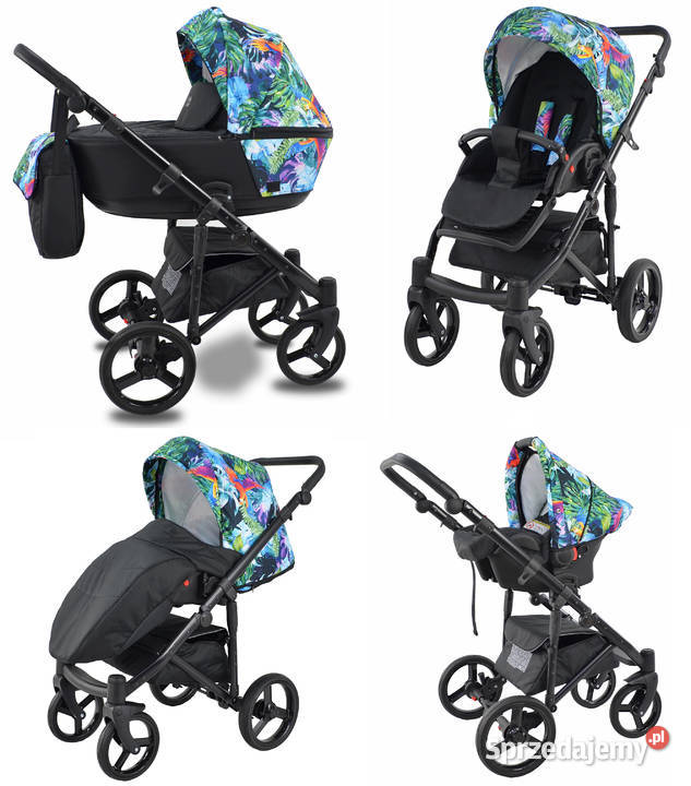 HIT Wózek Dziecięcy Cavo Premium 3w1 szary/srebrny Warszawa