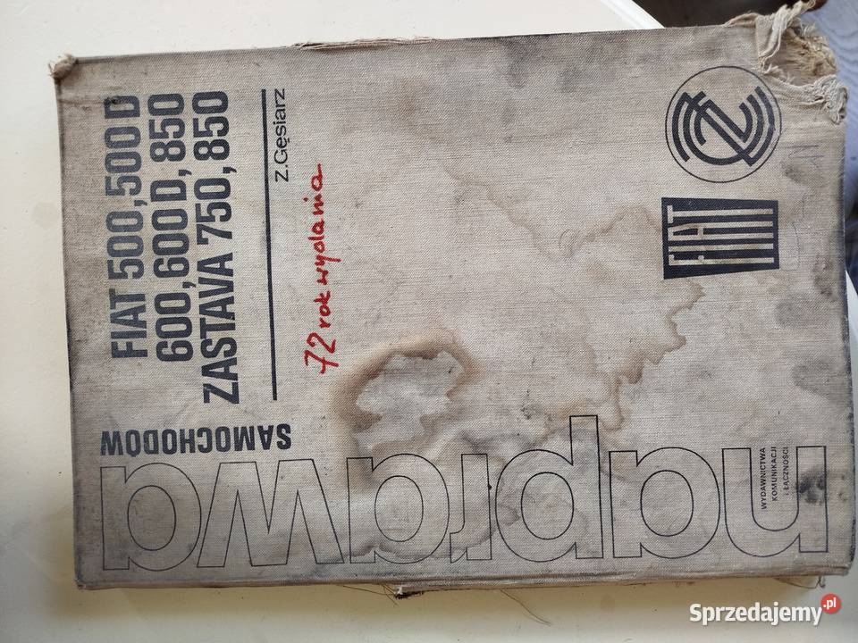 Unikatowe książki napraw samochodów 1901do 1986r Lublin
