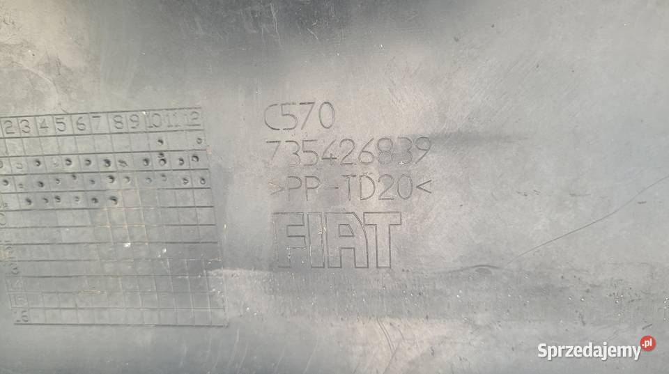 FIAT BRAVO II 2 DOKŁADKA SPOILER ZDERZAKA TYŁ osobowe