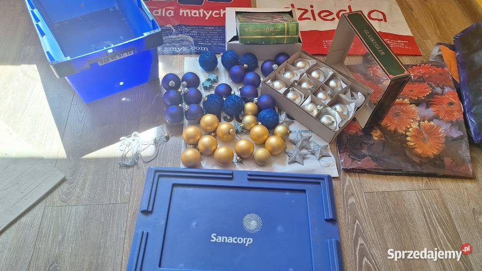 Bombki z PRLu zestaw komplet 50 mix Legionowo