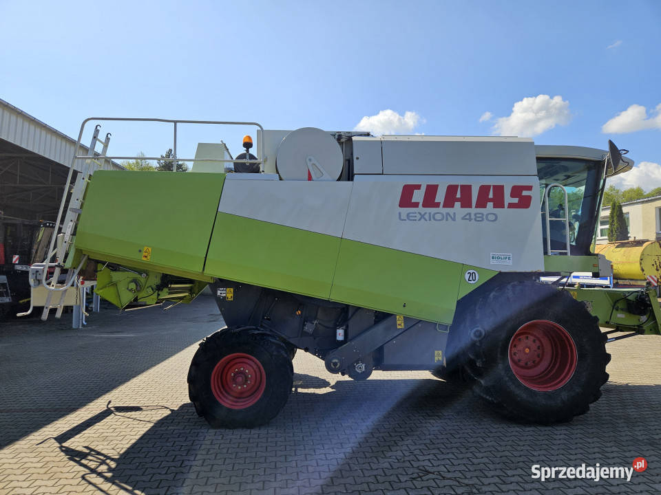 Kombajn Claas Lexion 480 plus heder zbożowy 75 m nieuszkodzony lubelskie Biskupie-Kolonia