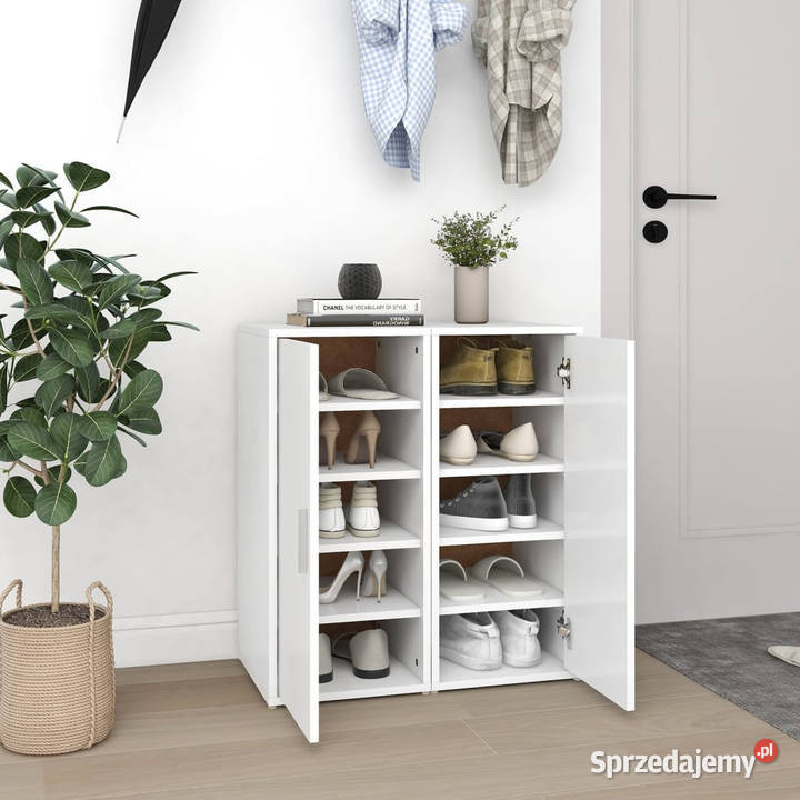 Szafki na buty 2 białe 32x35x70 WM808955 sprzedam