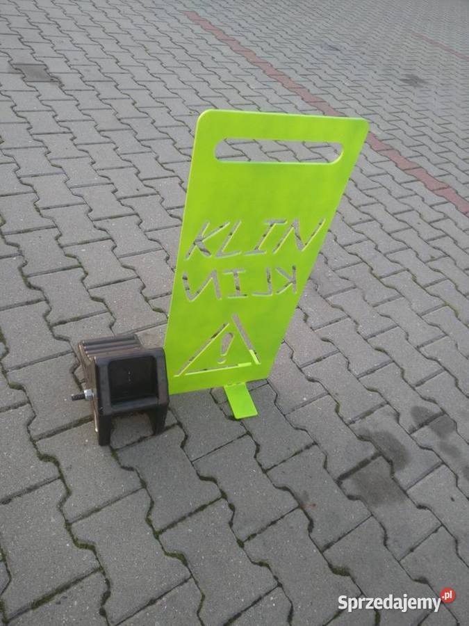 Klin z tablicą ostrzegawczą fluo truck możliwe