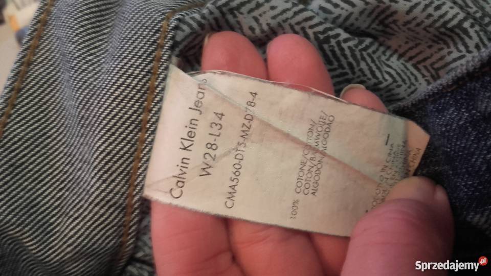 dzinsy Calvin Klein regular slim z dziurami Sosnowiec sprzedam